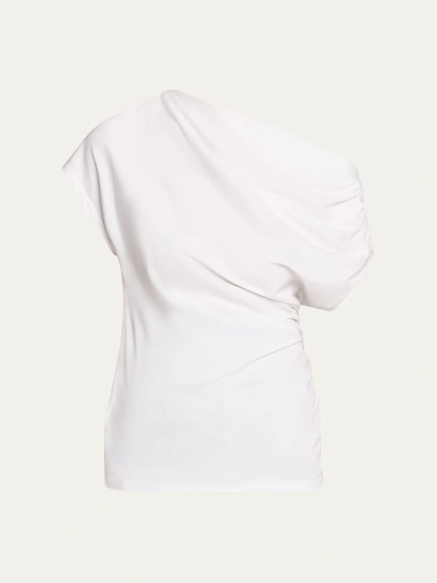 Alice Draped One-Shoulder Tee - 1