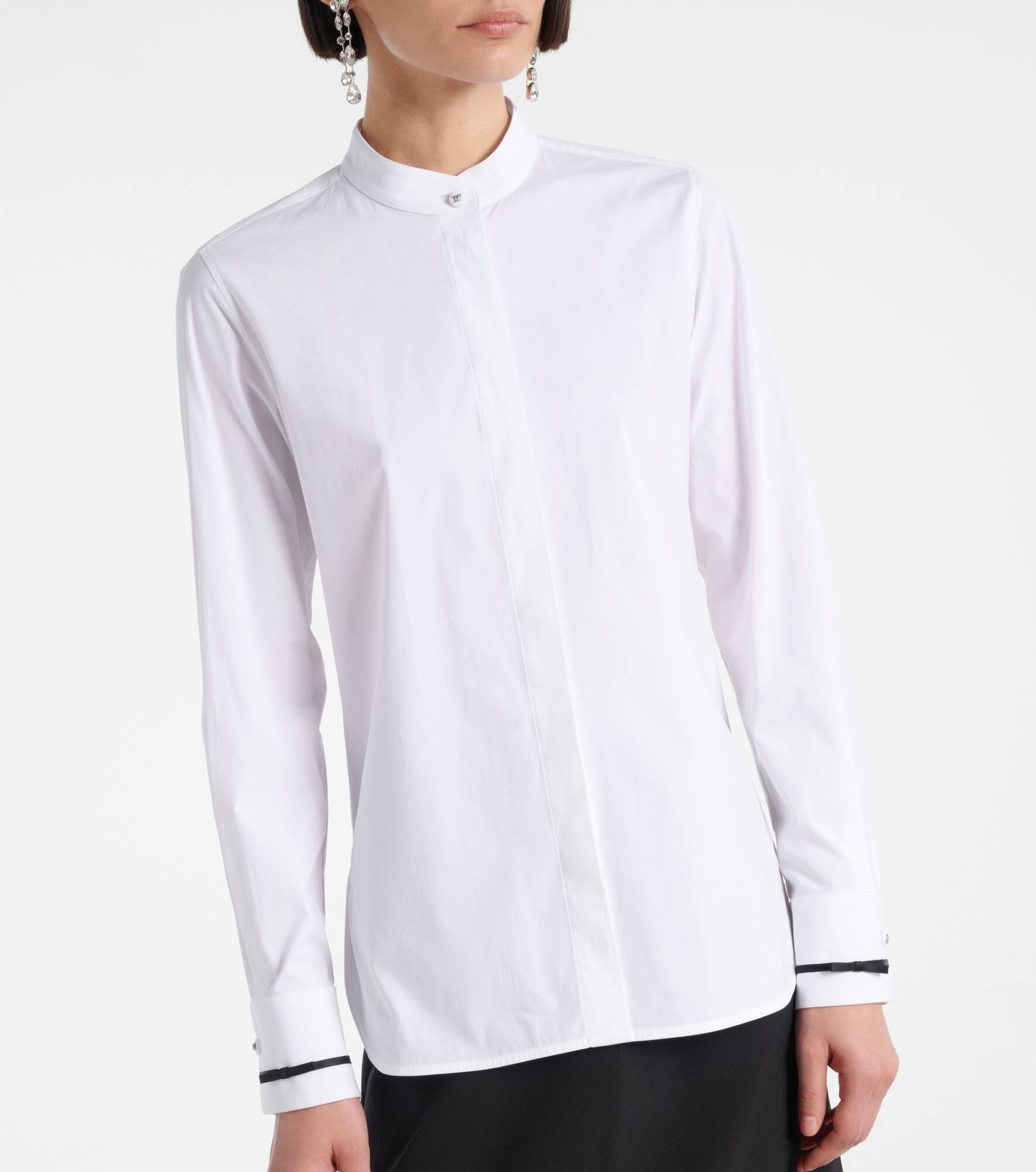 Otranto cotton-blend poplin shirt - 6