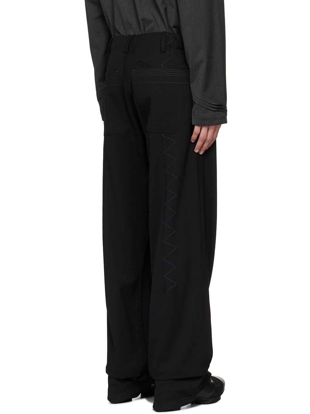 Black Jacklight Trousers - 3