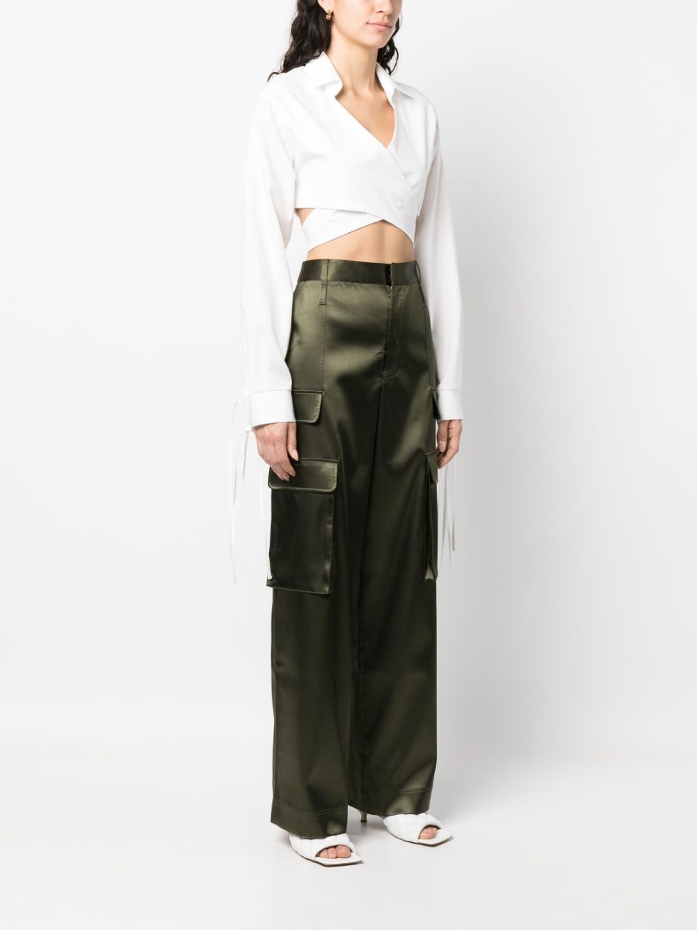 tie-waist blouse - 3