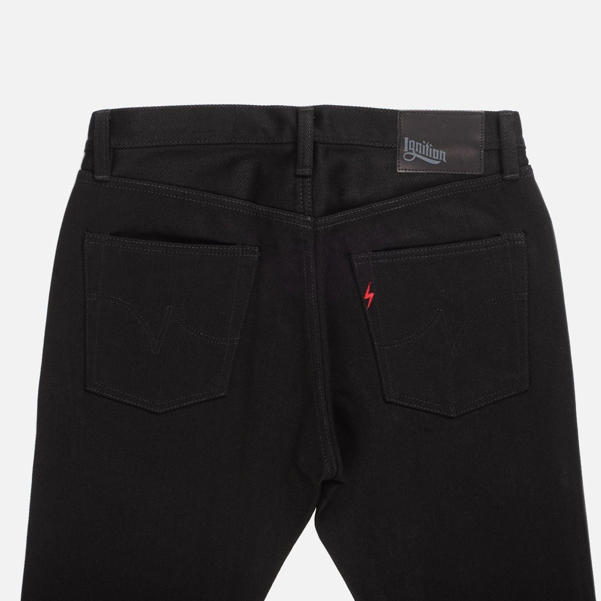IGW-101B Ignition Works 20oz Denim Slim Fit Tapered Cut Jeans - Black - 7