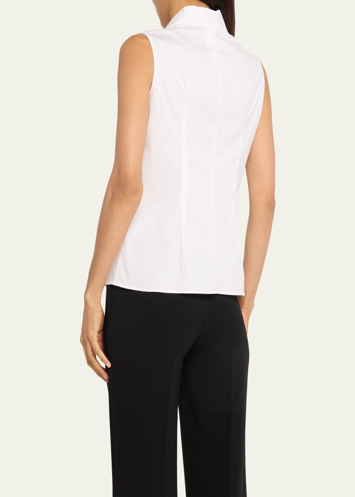 Baumwolle Stretch Sleeveless Blouse - 3