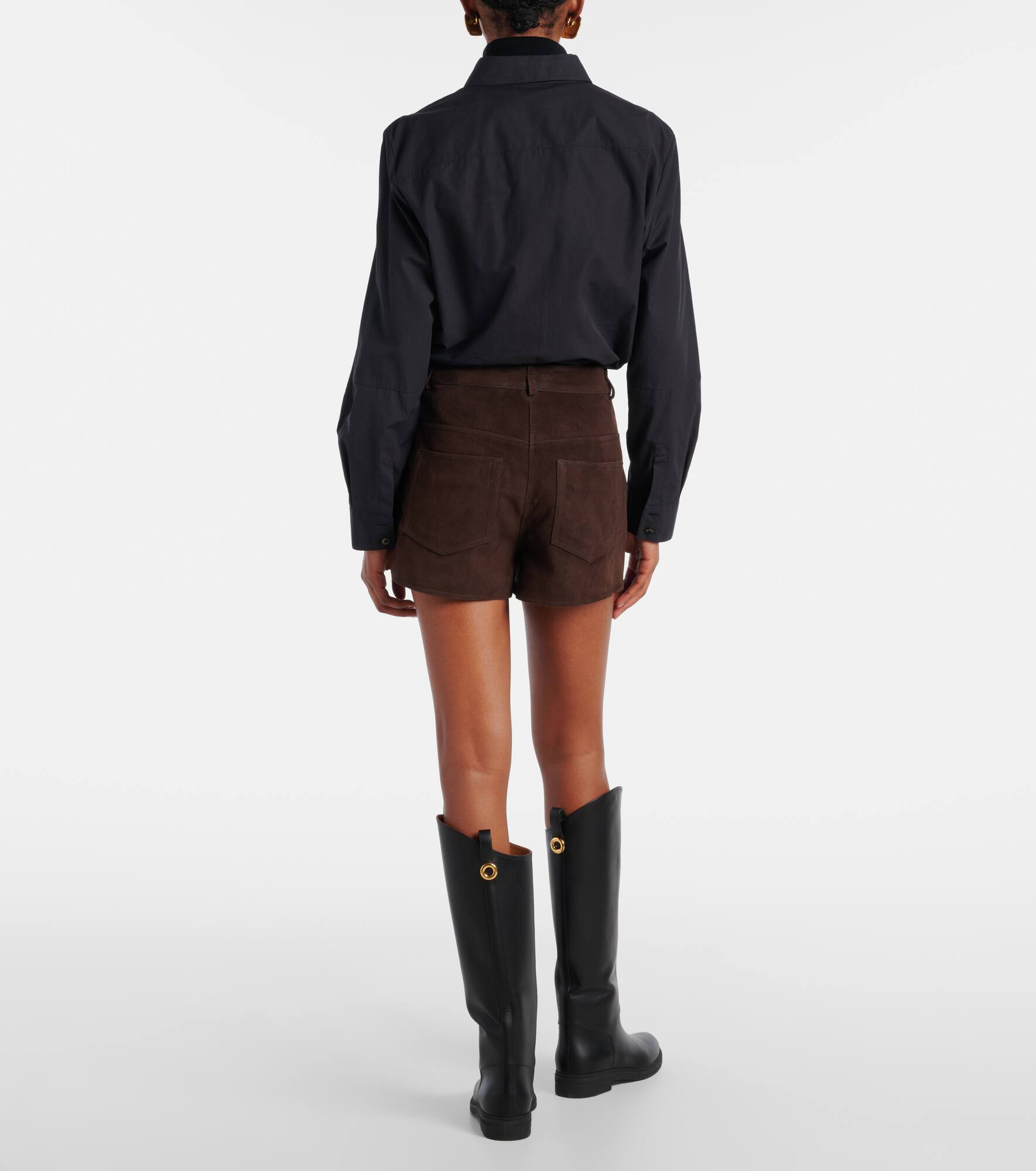 Leontine suede shorts - 3