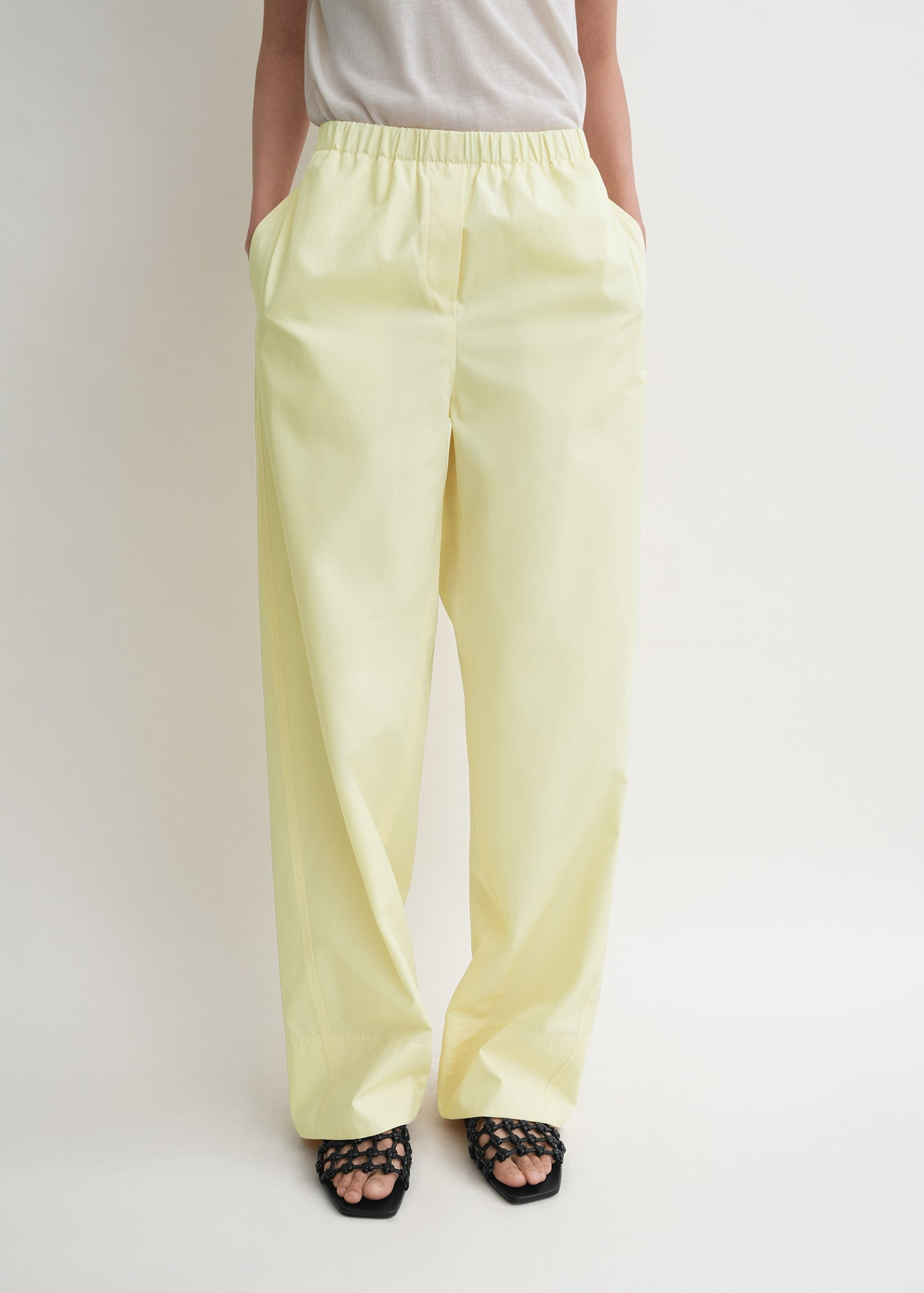 Twisted seam boxer trousers straw - 5