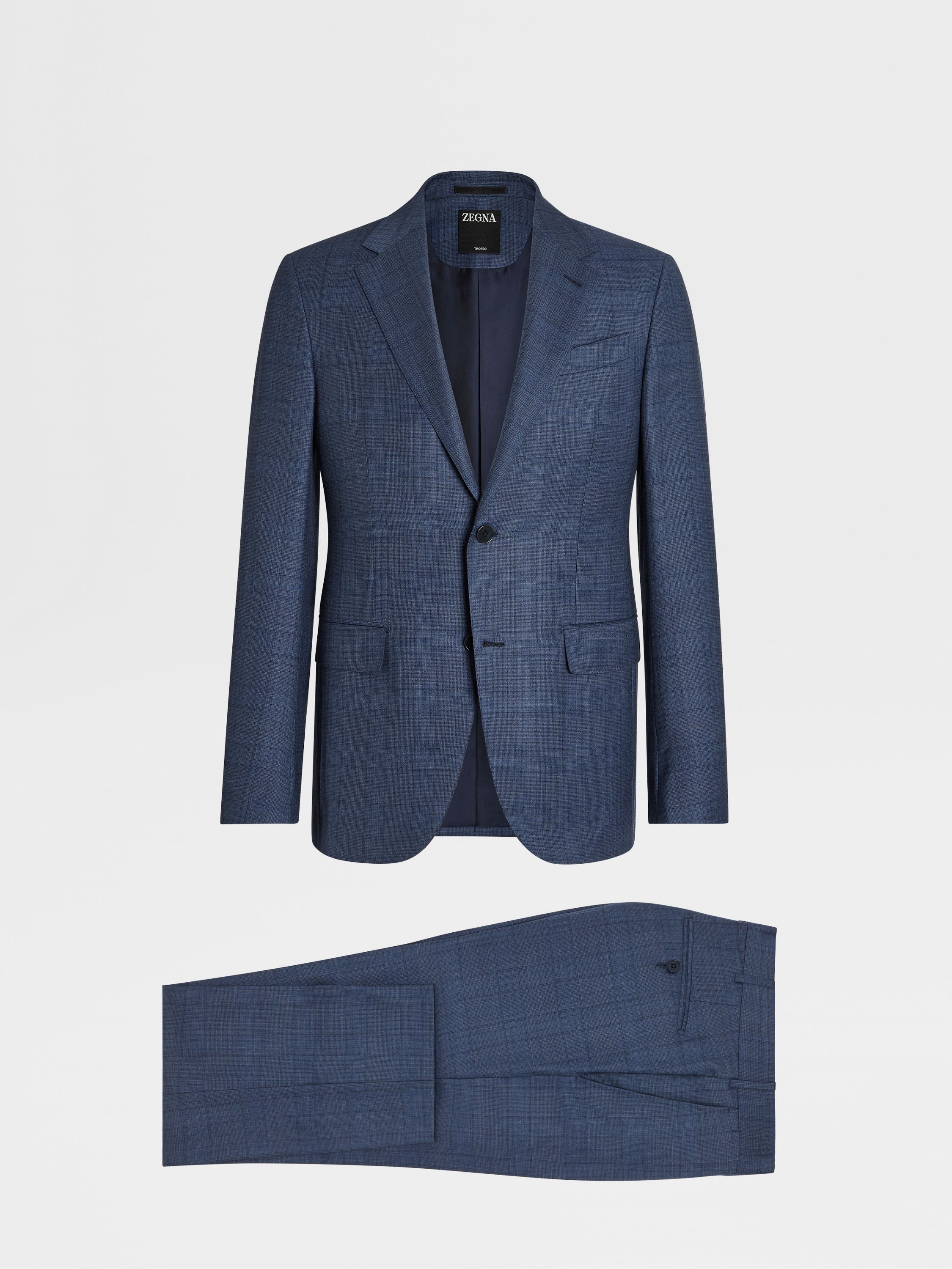 AVIO BLUE TROFEO™ WOOL SUIT - 1