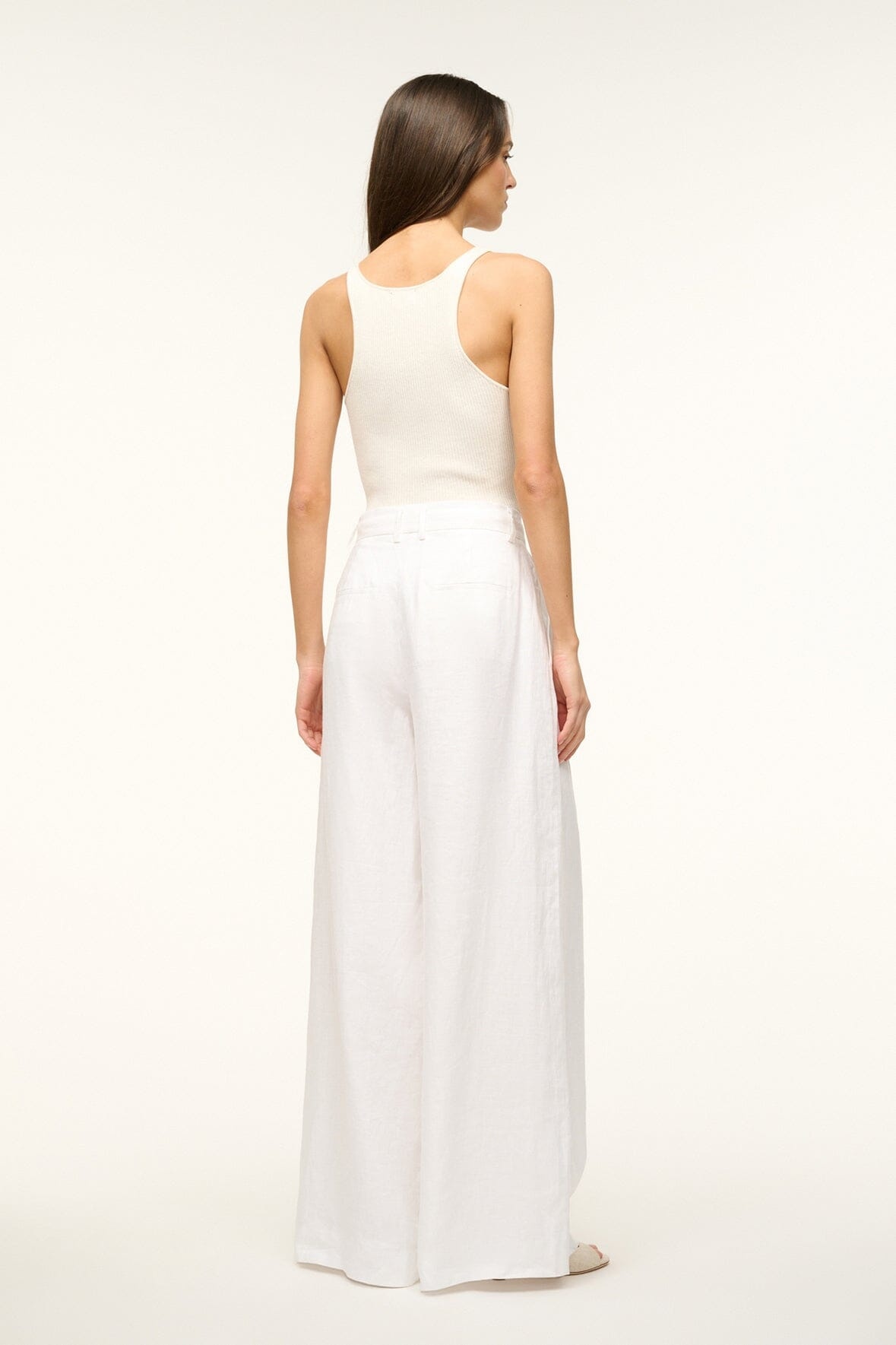 STAUD SASHA PANT WHITE - 4