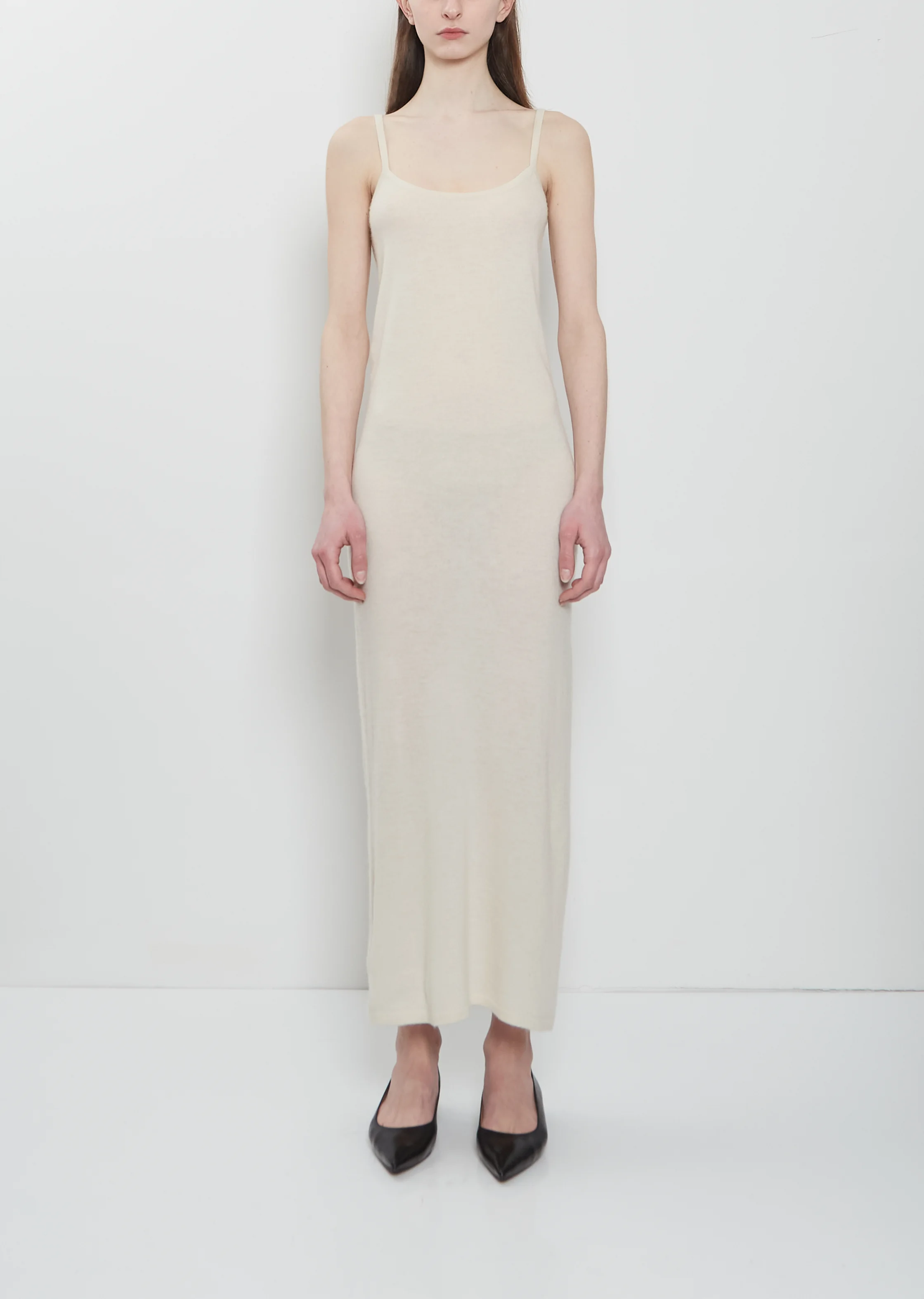 Long Camisole Dress Mono — Chalk - 1