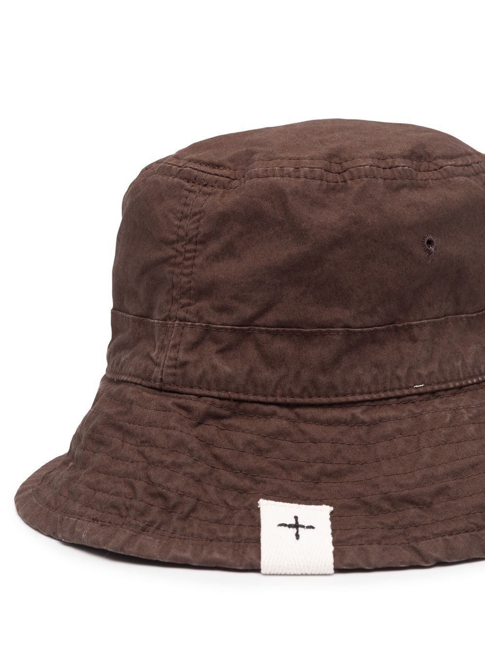 logo-patch cotton bucket hat - 2