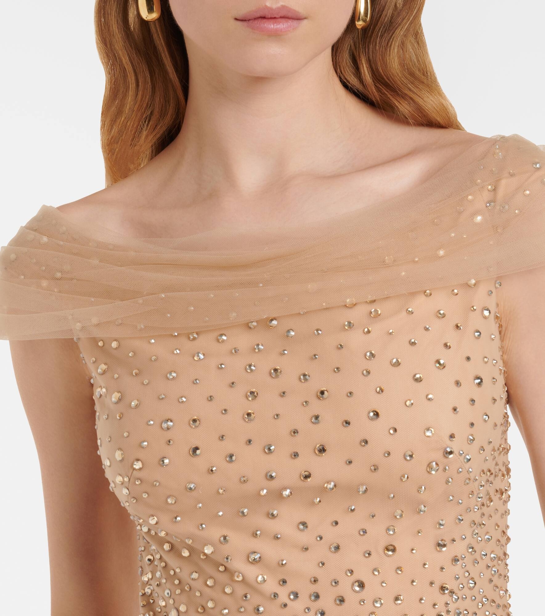 Shayla embellished tulle gown - 4