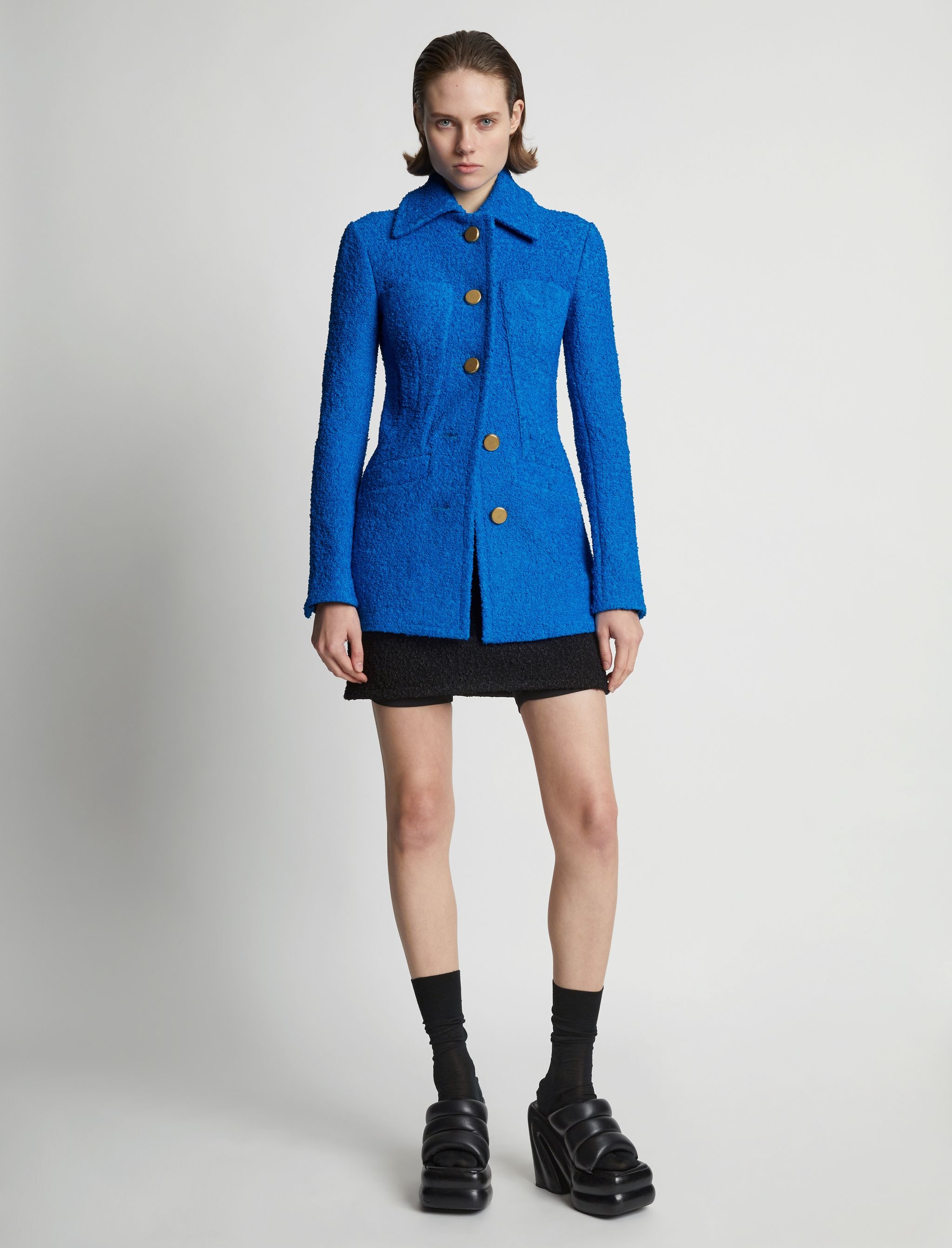 Stretch Boucle Blazer - 3
