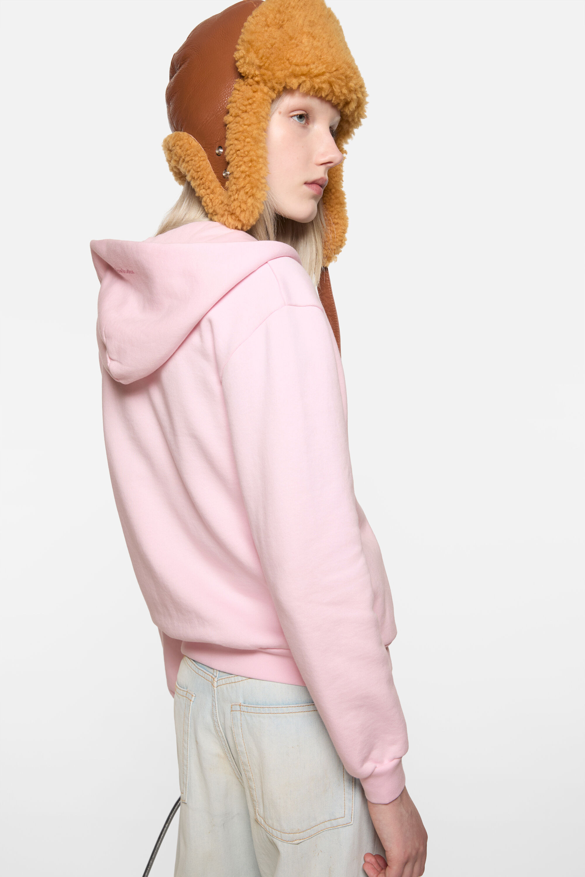 Hooded zipper sweater - Blossom pink - 4