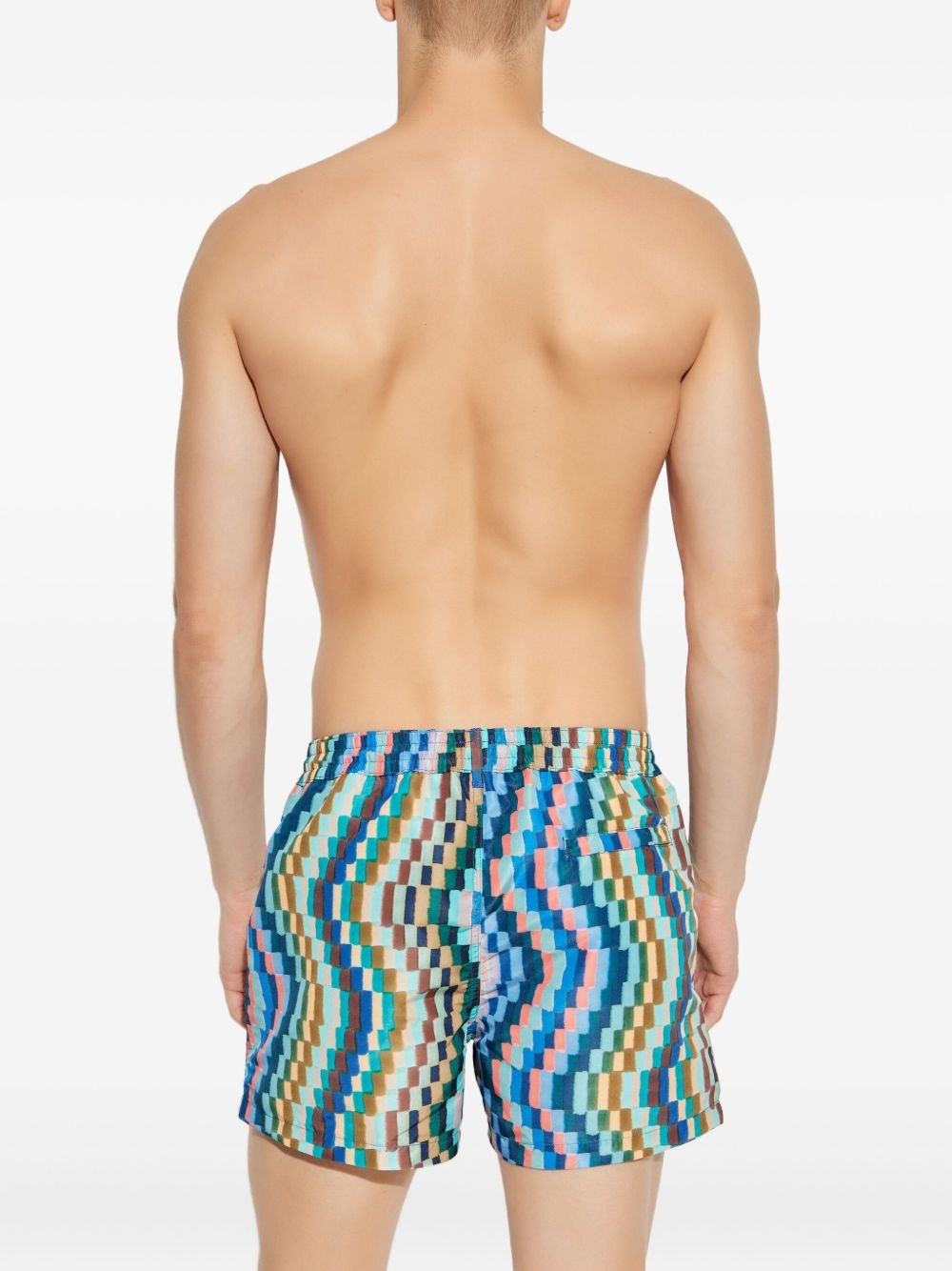 abstract-print swim shorts - 3