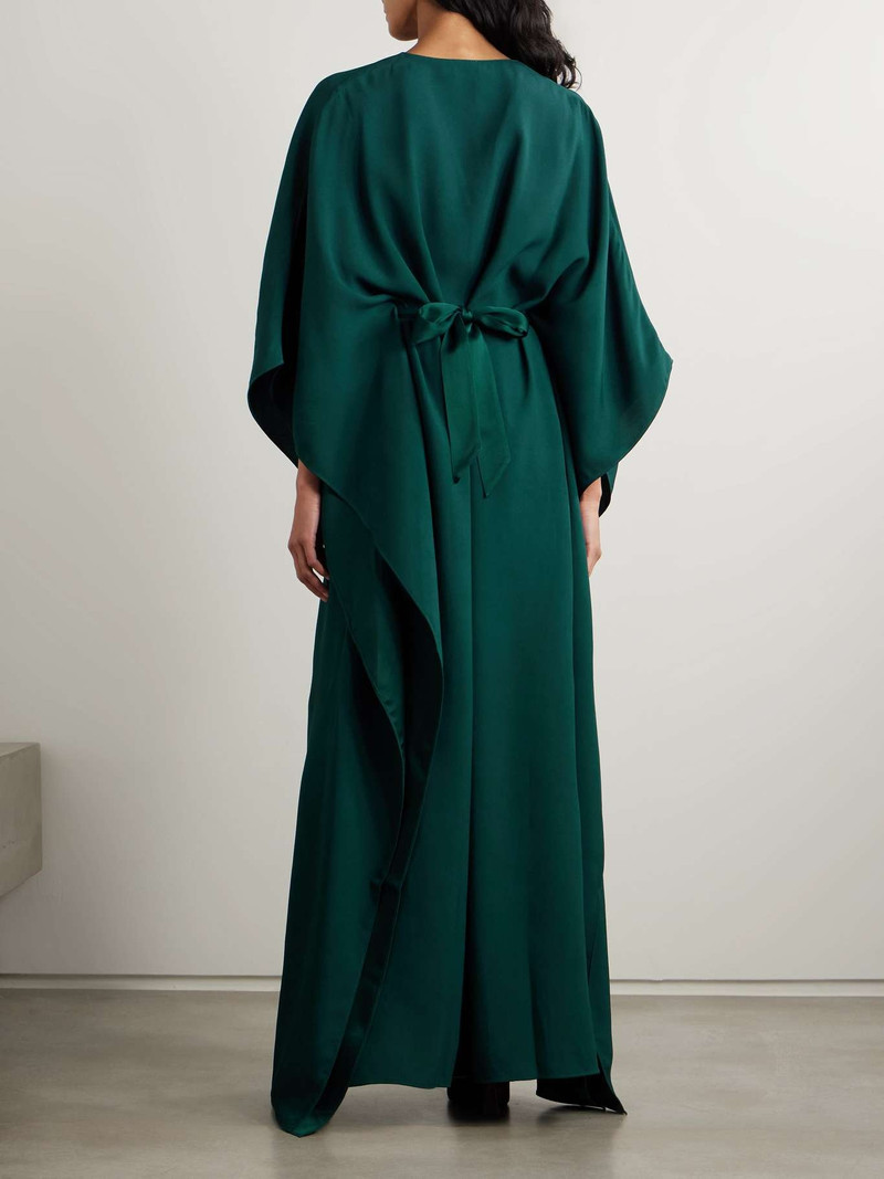 Obsession satin-trimmed crepe gown 4