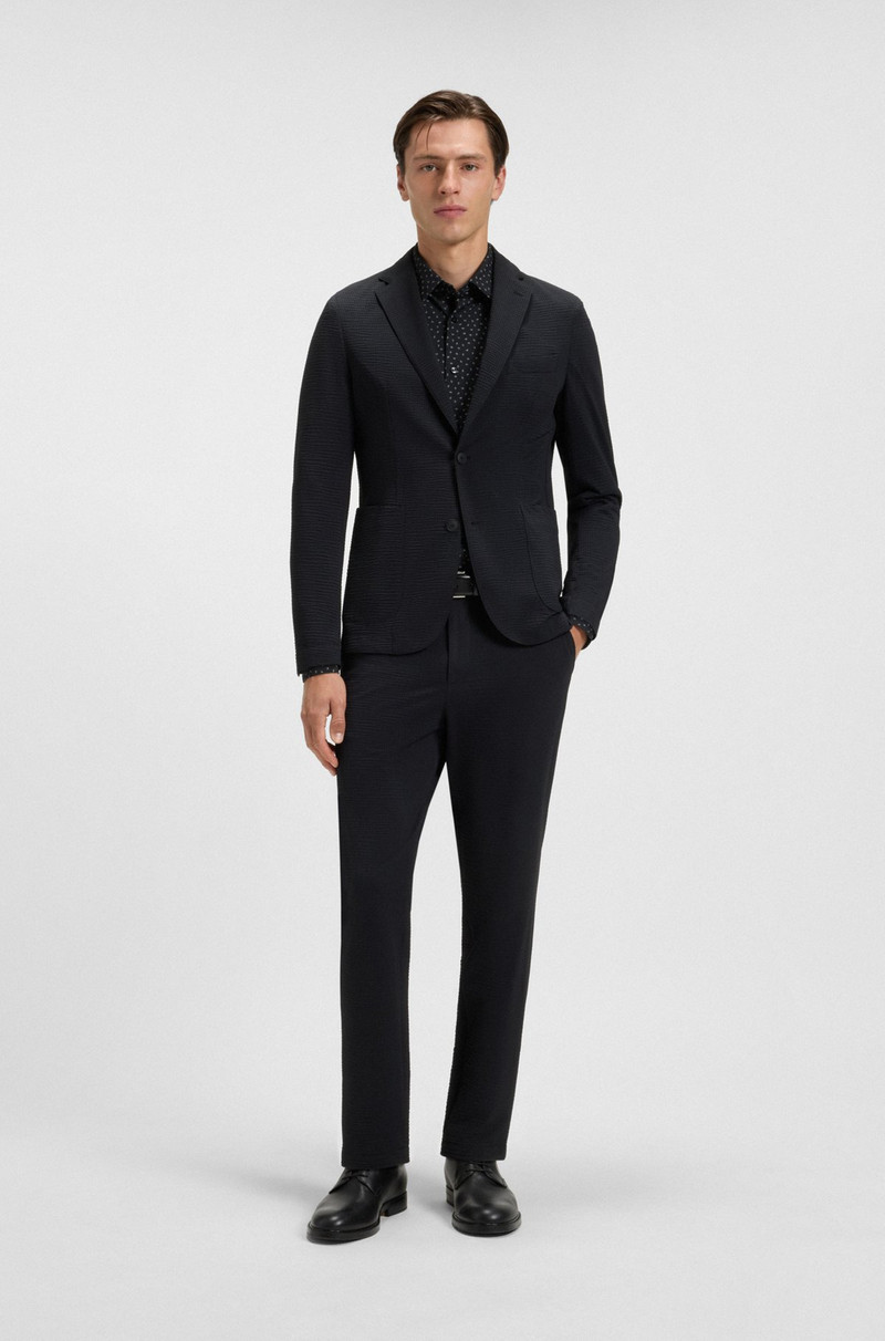 BOSS SLIM-FIT SHIRT IN PRINTED PERFORMANCE-STRETCH JERSEY outlook
