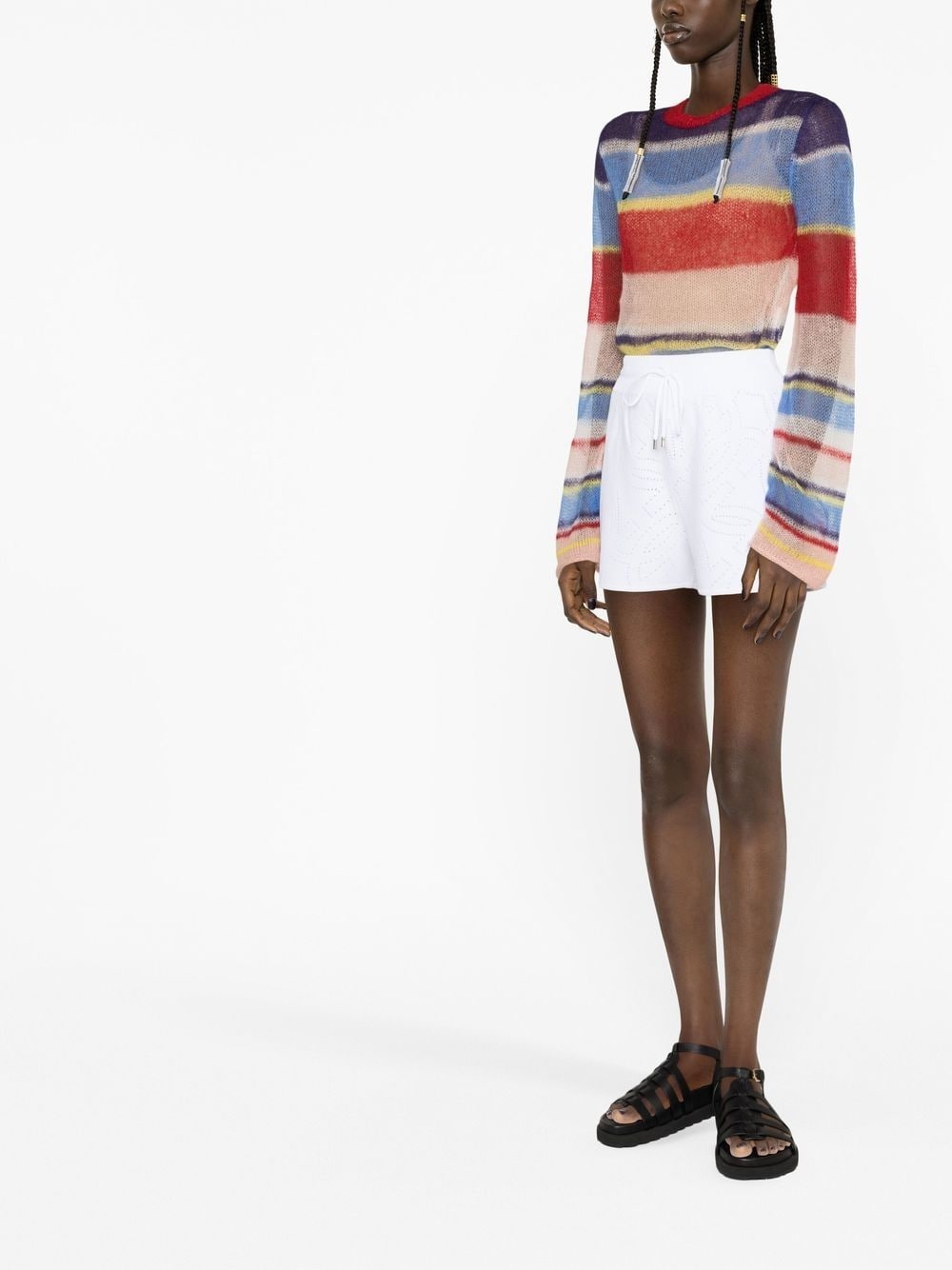Gancio-perforated shorts - 3