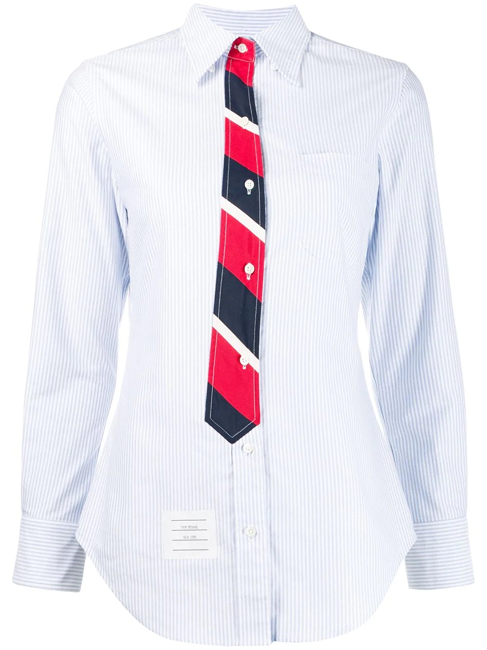 necktie-effect oxford shirt - 1