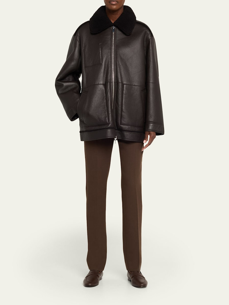 Theory Reversible Shearling Cocoon Coat outlook