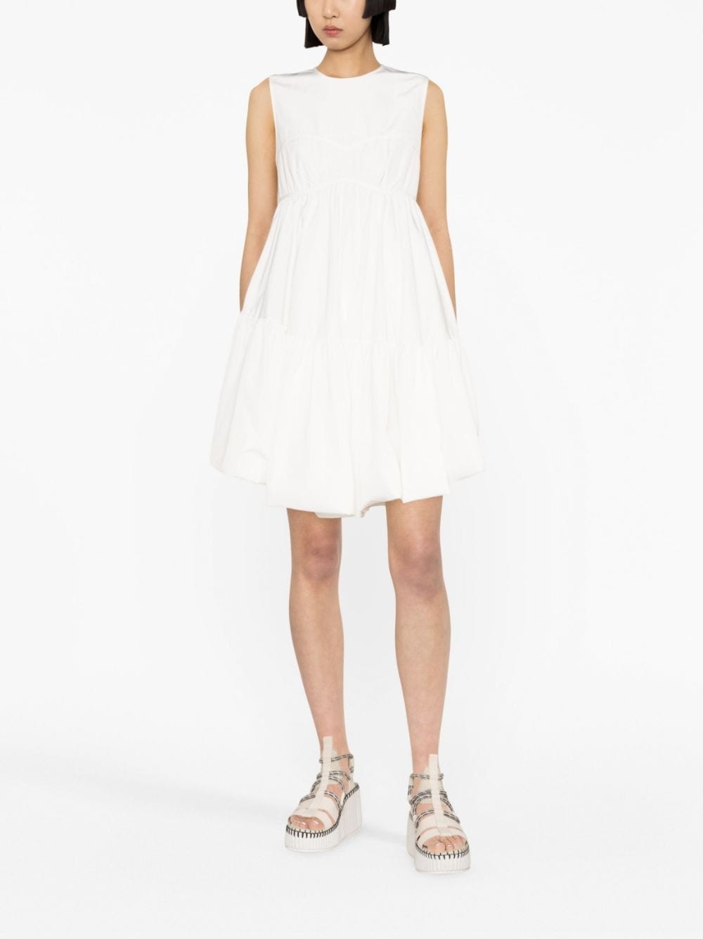 bow-detail minidress - 2