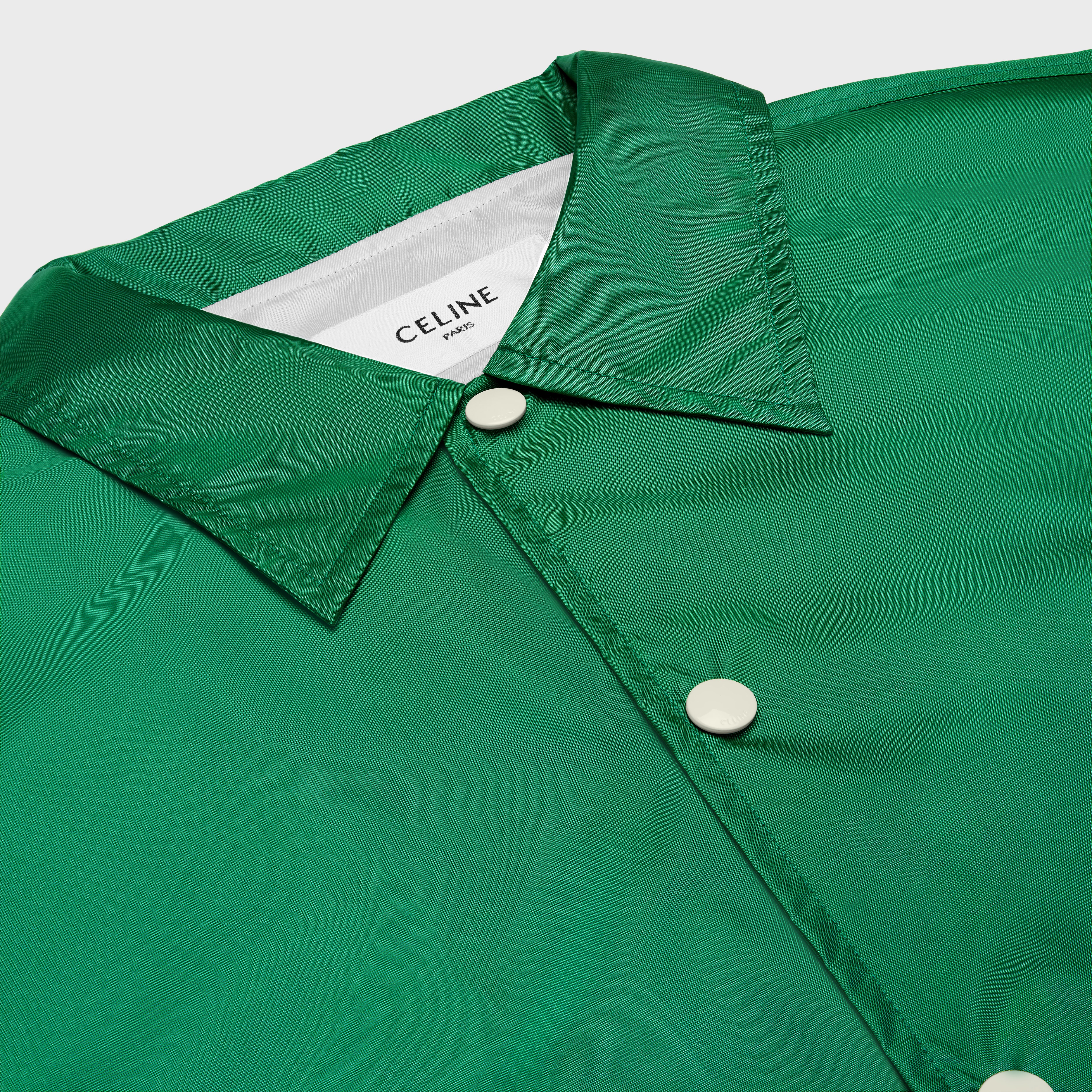 long coach jacket in lightweight nylon - 3