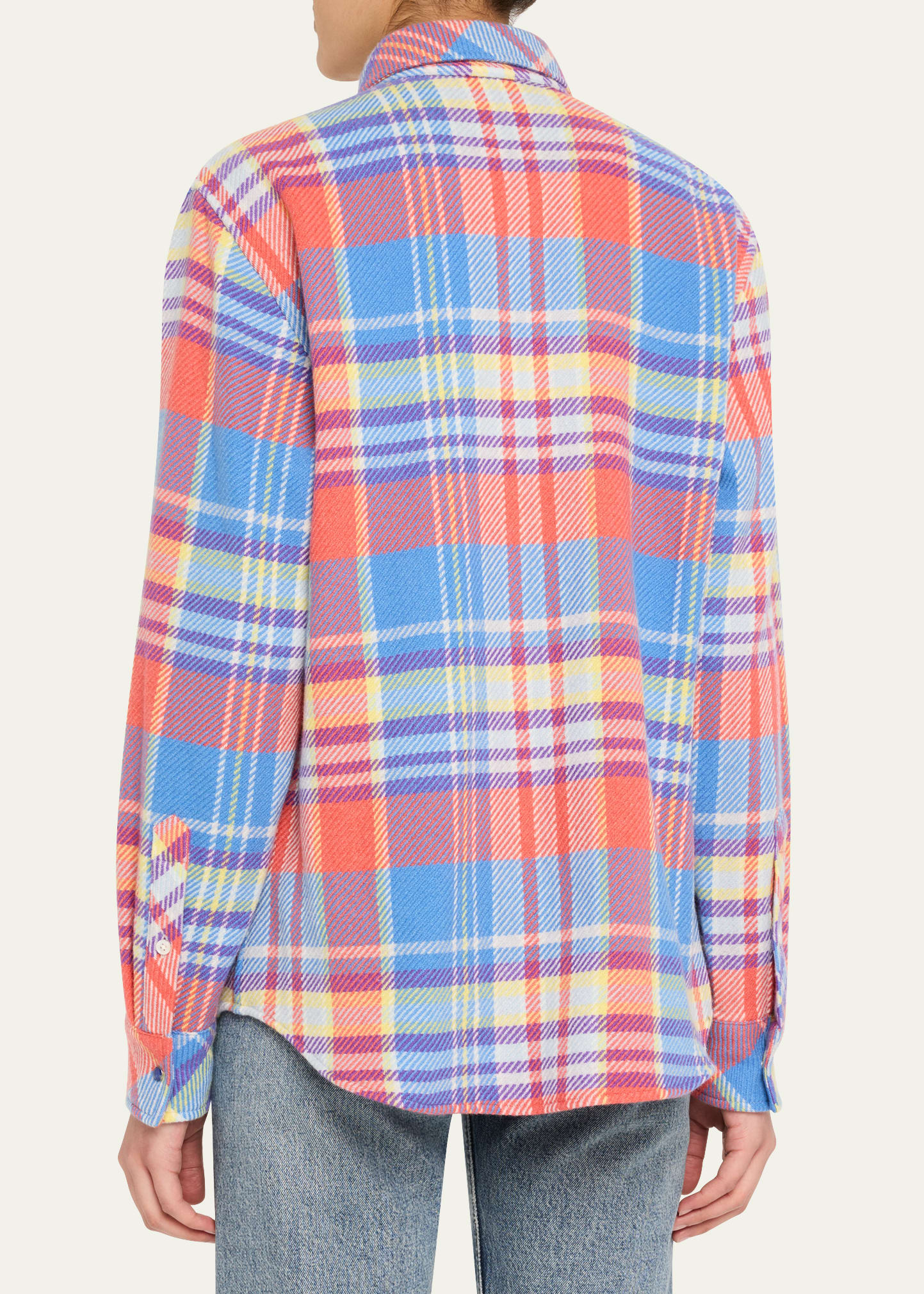 Creator Tartan Cashmere Button-Down Shirt - 3