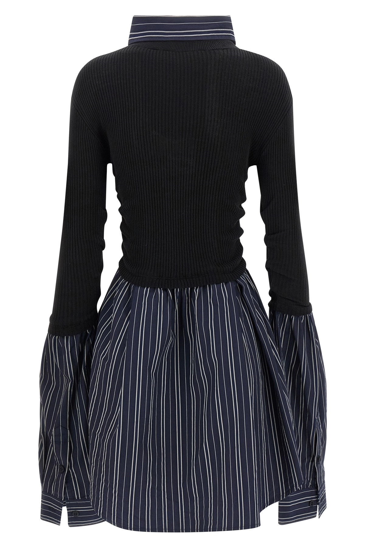 Trompe l'œil shirt sweater - 3