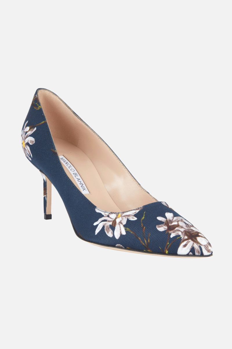 EMILIA WICKSTEAD BB Shoe in Midnight Magnolia Print outlook
