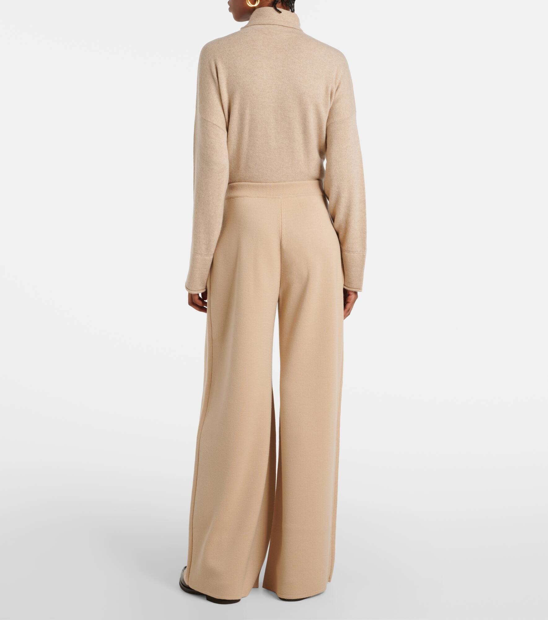 Wool wide-leg pants - 3