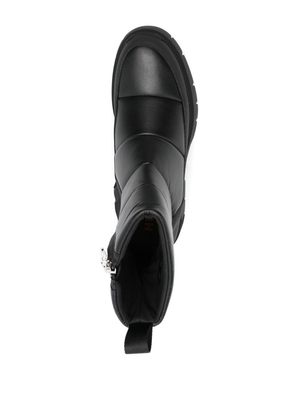 padded faux-leather boots - 4