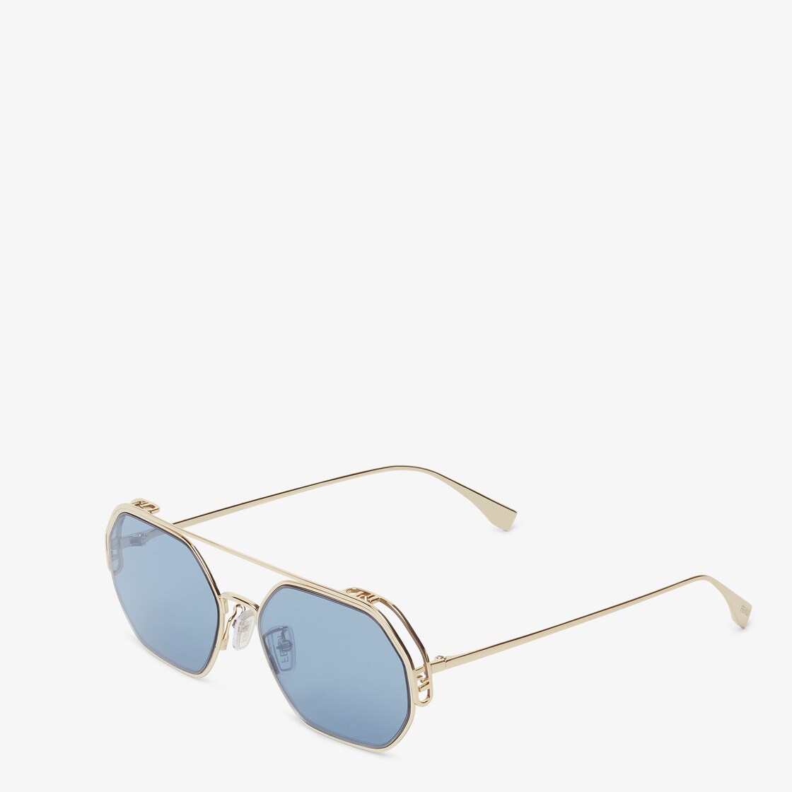 Sunglasses with blue-mirrored lenses - 2