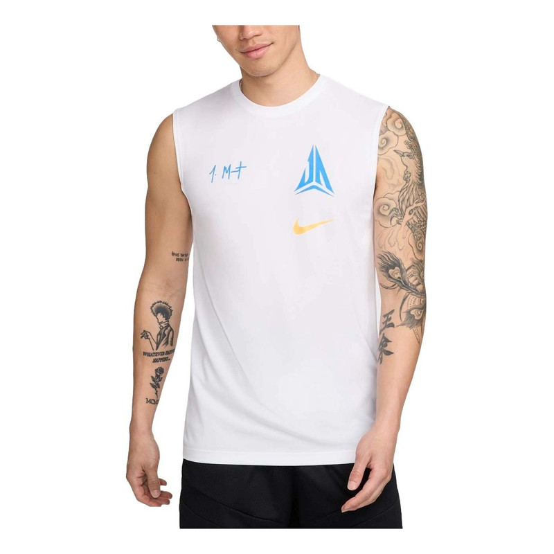 Nike Dri-FIT JA Basketball Tank Asia Sizing 'White' FV8401-100 - 1