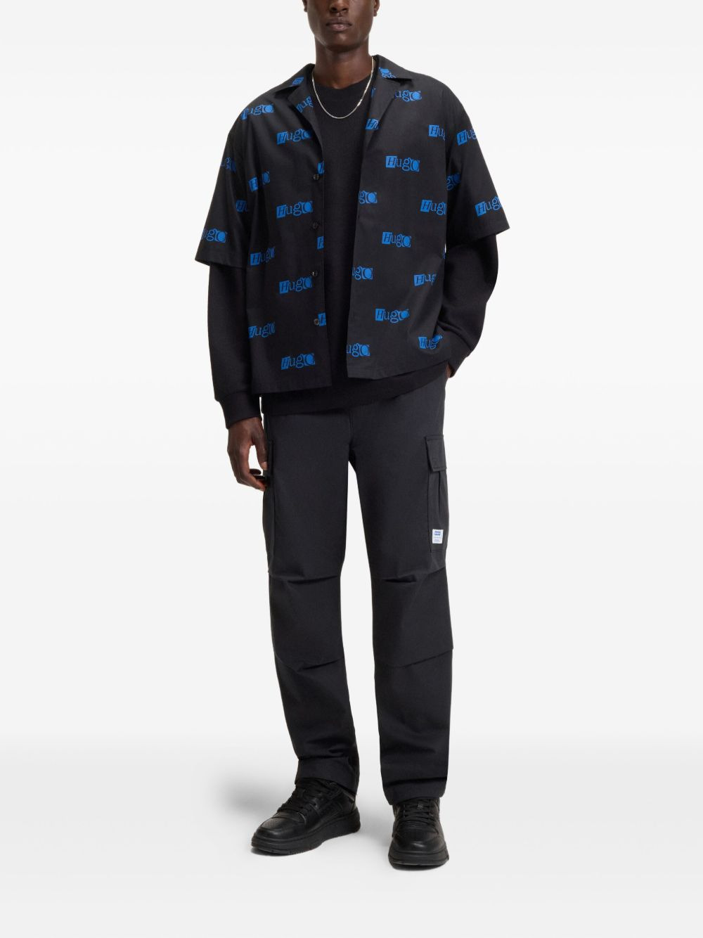 drawstring cargo trousers - 2