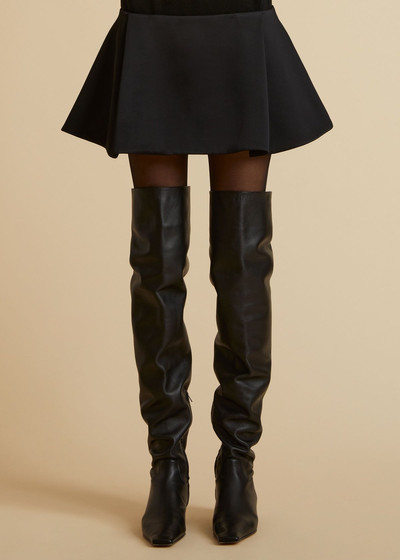 KHAITE The Ralfa Skirt in Black outlook