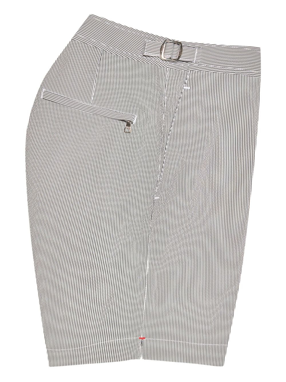 Bulldog pinstriped swim shorts - 2