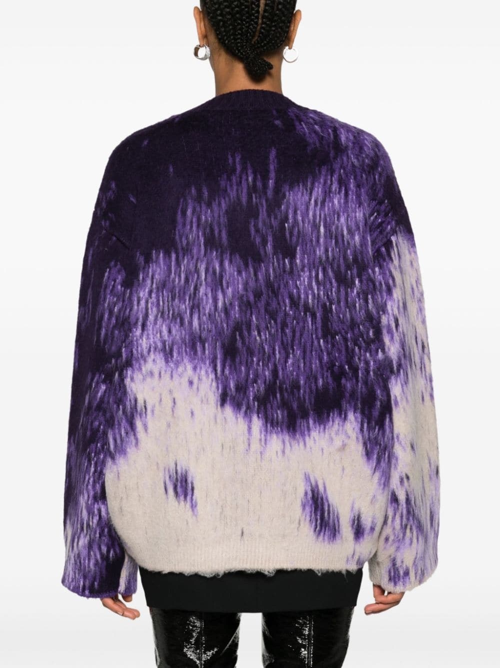 Rundie gradient-effect virgin wool blend jumper - 4