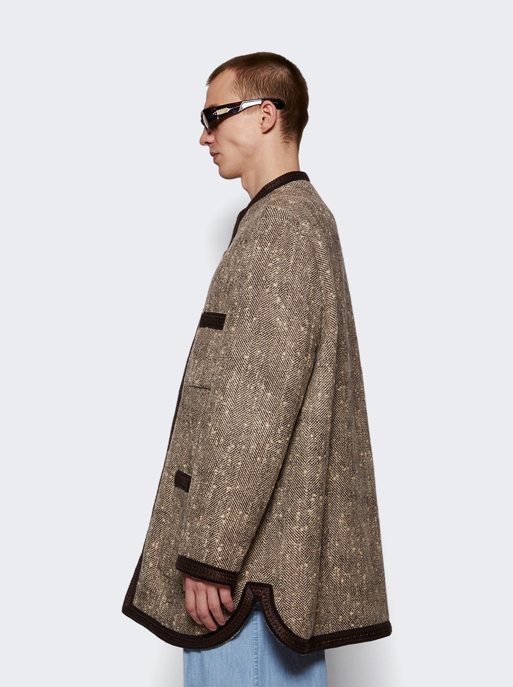 English Chevron Jacket Brown - 4