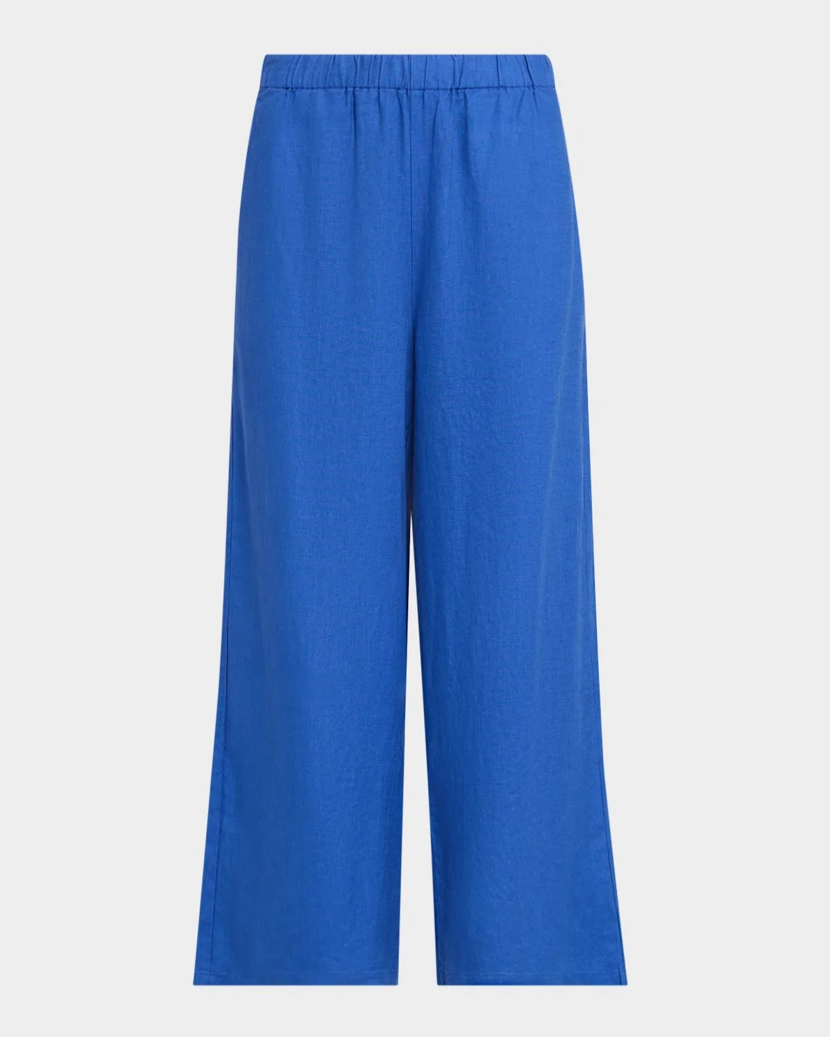 Wide-Leg Organic Linen Ankle Pants - 1