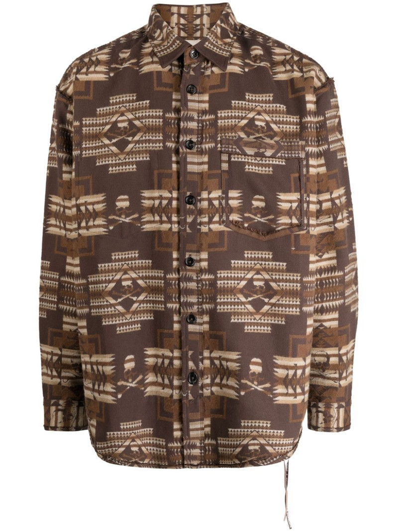 Chimayo jacquard cotton shirt 1