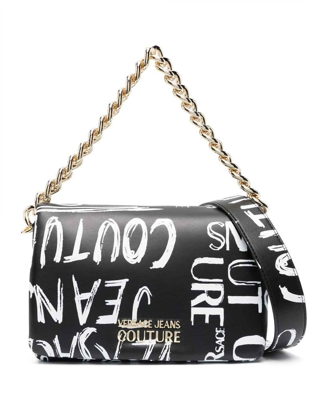 logo-print shoulder bag - 1