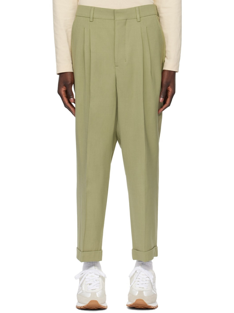 Green Carrot-Fit Trousers 1