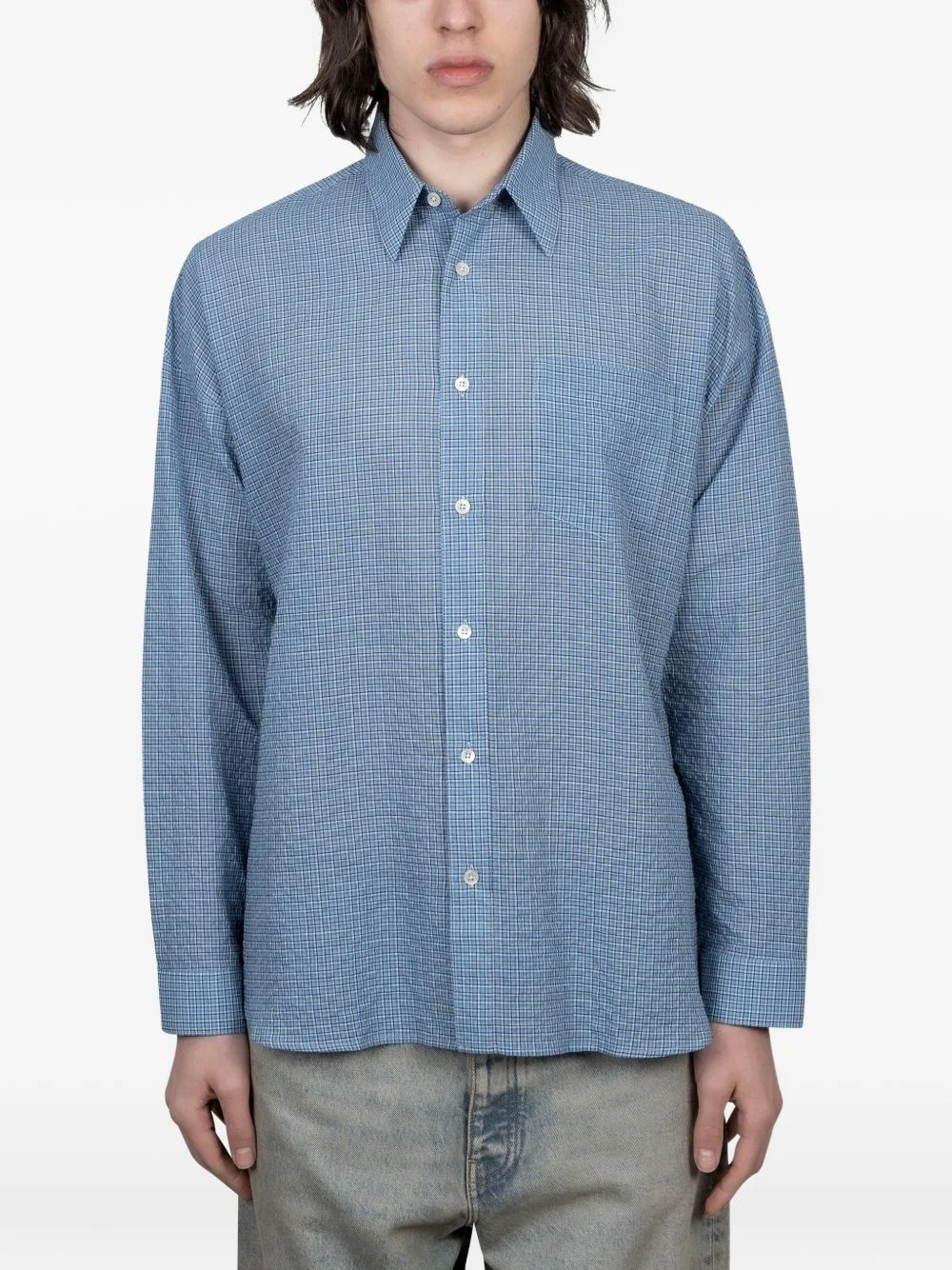 checked shirt - 1