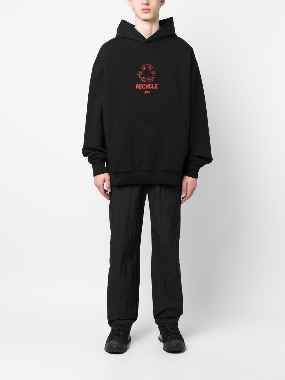 logo-print 'Recycle' hoodie - 2
