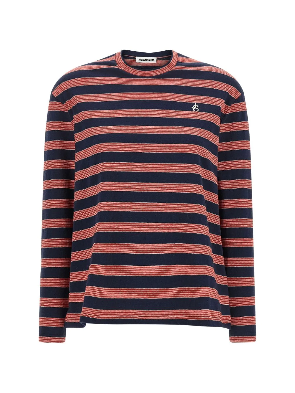 striped embroidered-logo T-shirt - 1