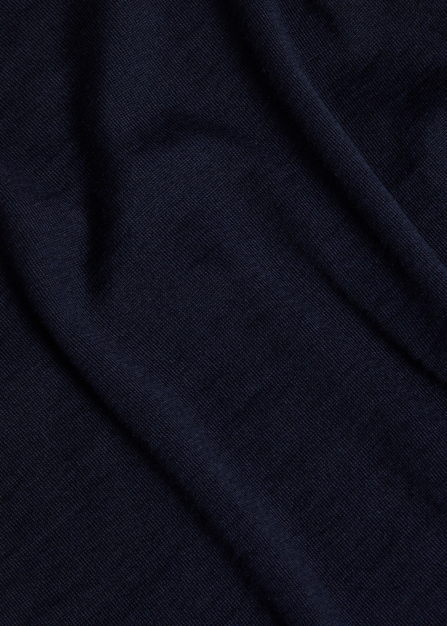 Boss Lancione Wool Polo Jumper - 5
