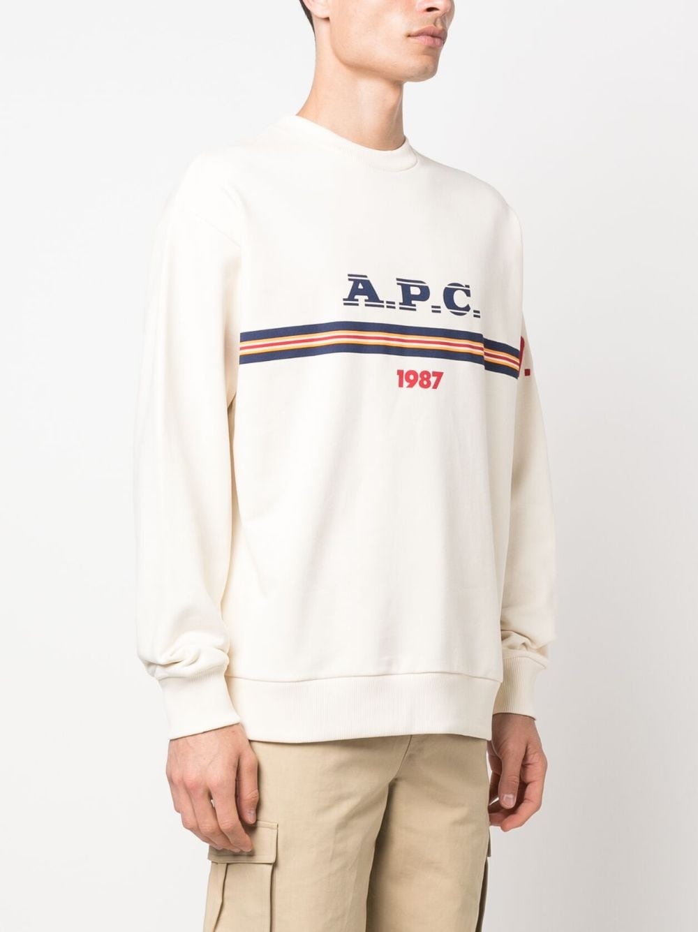 Adam logo-print cotton sweatshirt - 3