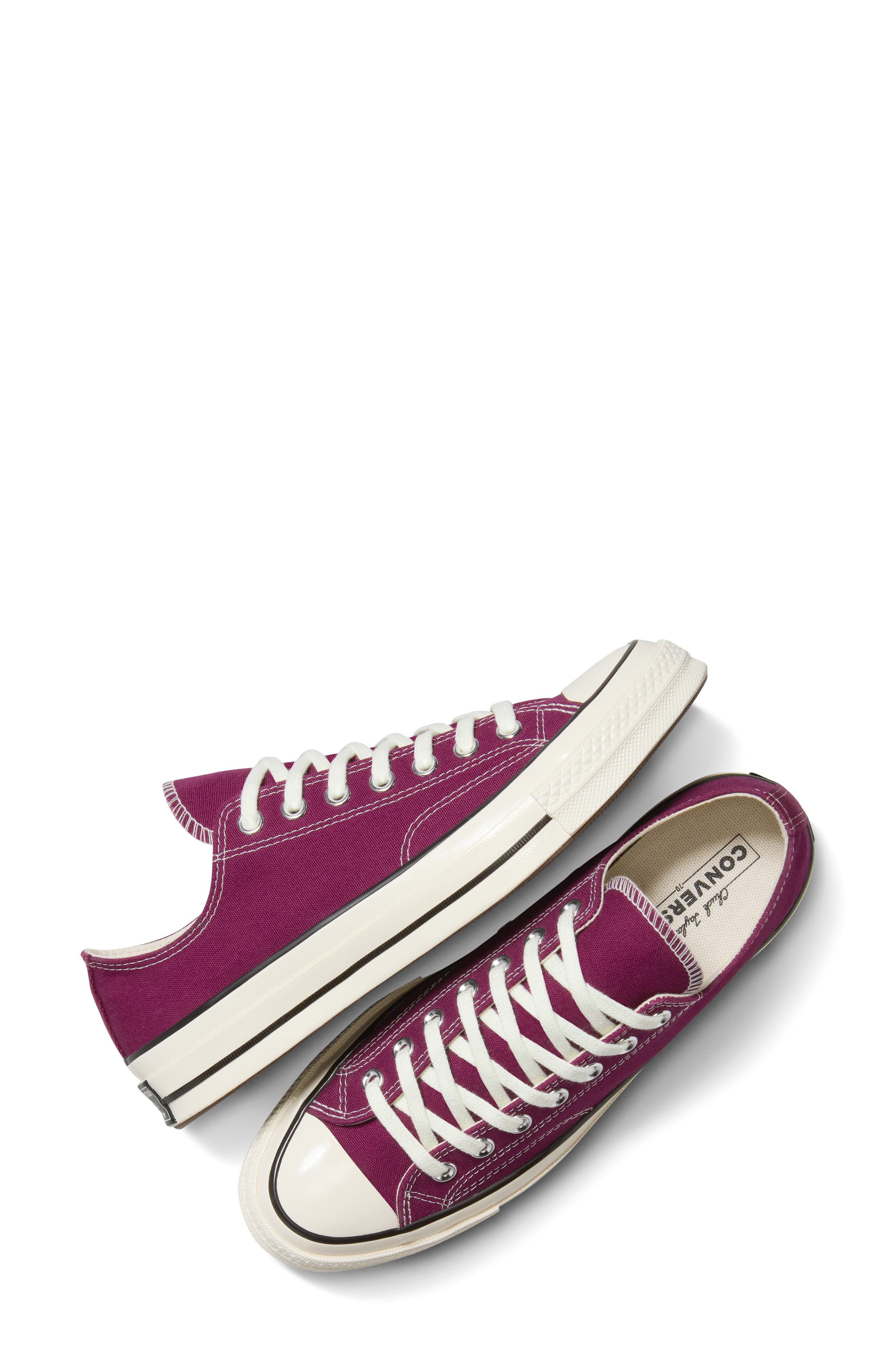 Converse Gender Inclusive Chuck 70 High Top Sneaker in Frozen Acai/Egret/Black at Nordstrom - 4
