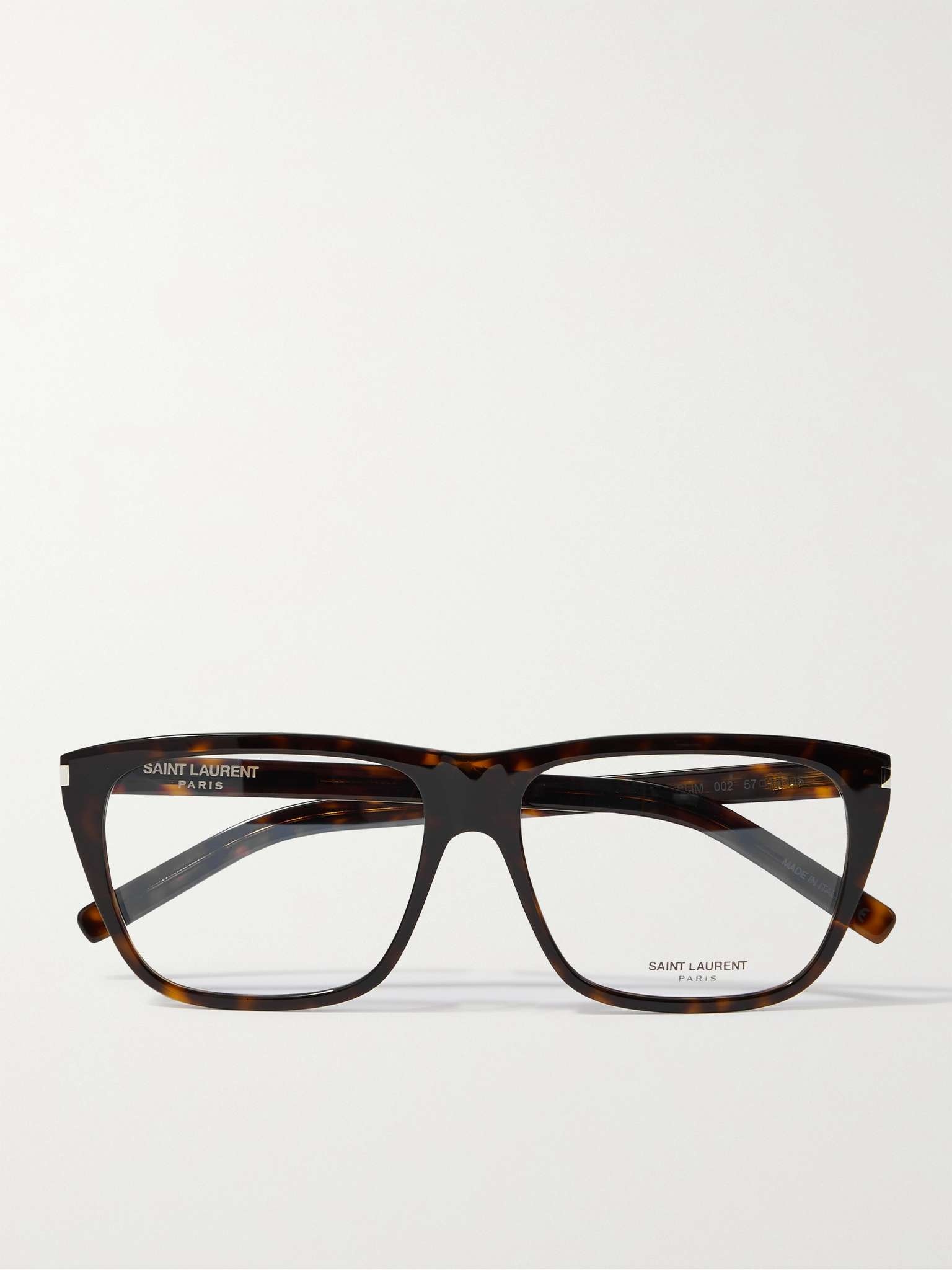 Square-Frame Tortoiseshell Acetate Optical Glasses - 1