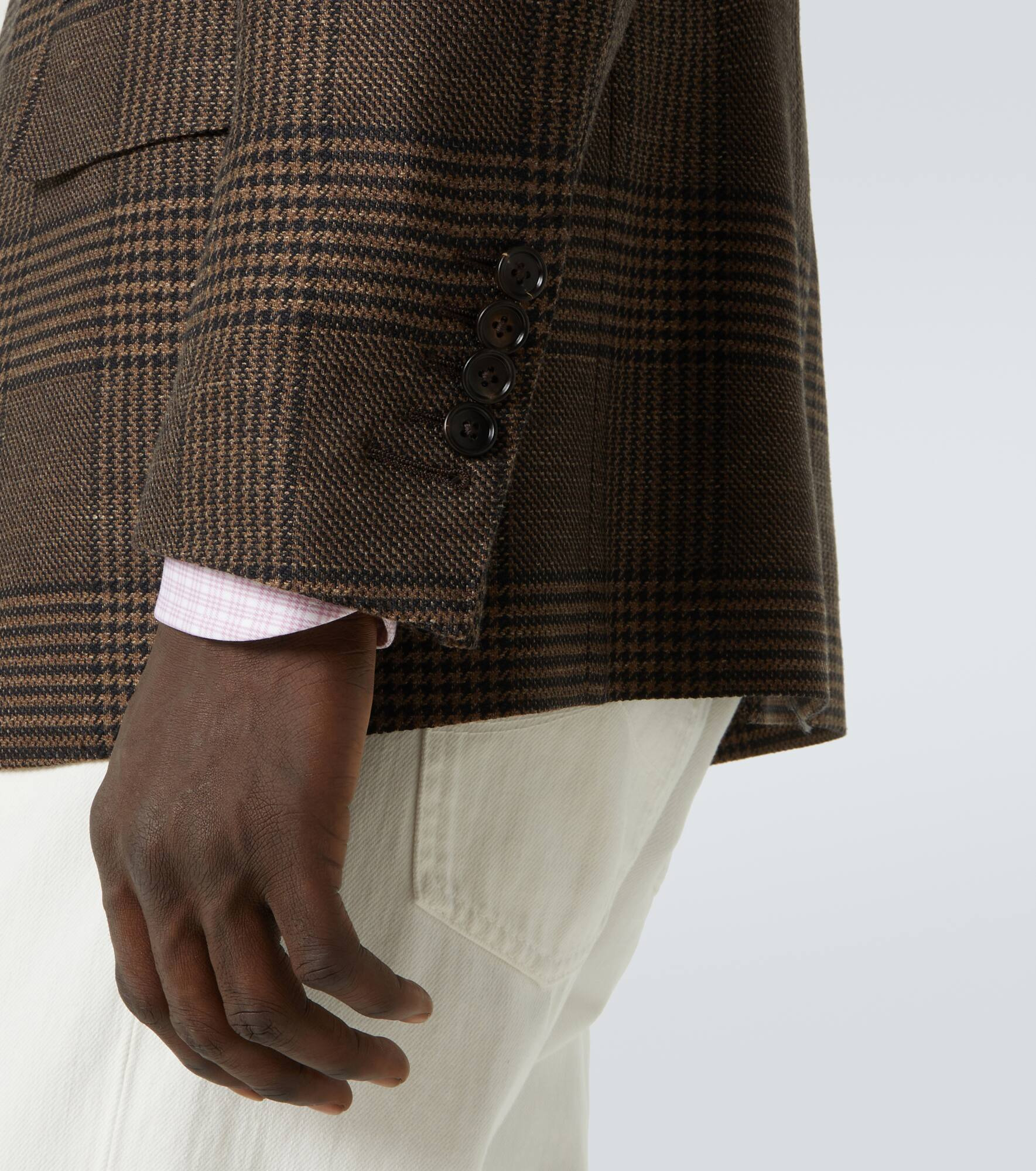 Shelton wool, silk, and linen blazer - 6