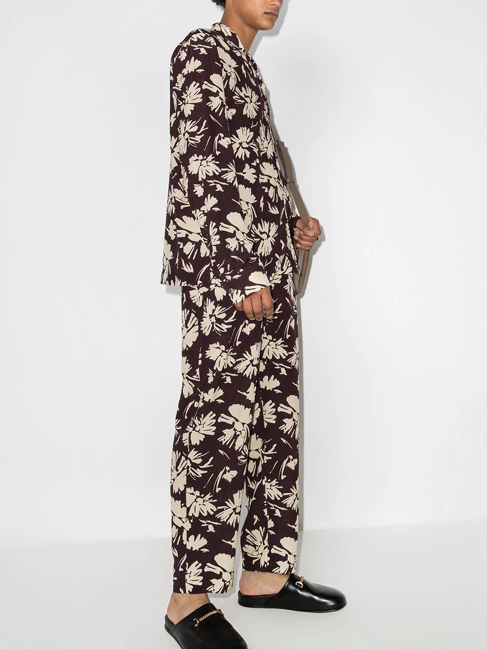 floral-print tapered trousers - 5