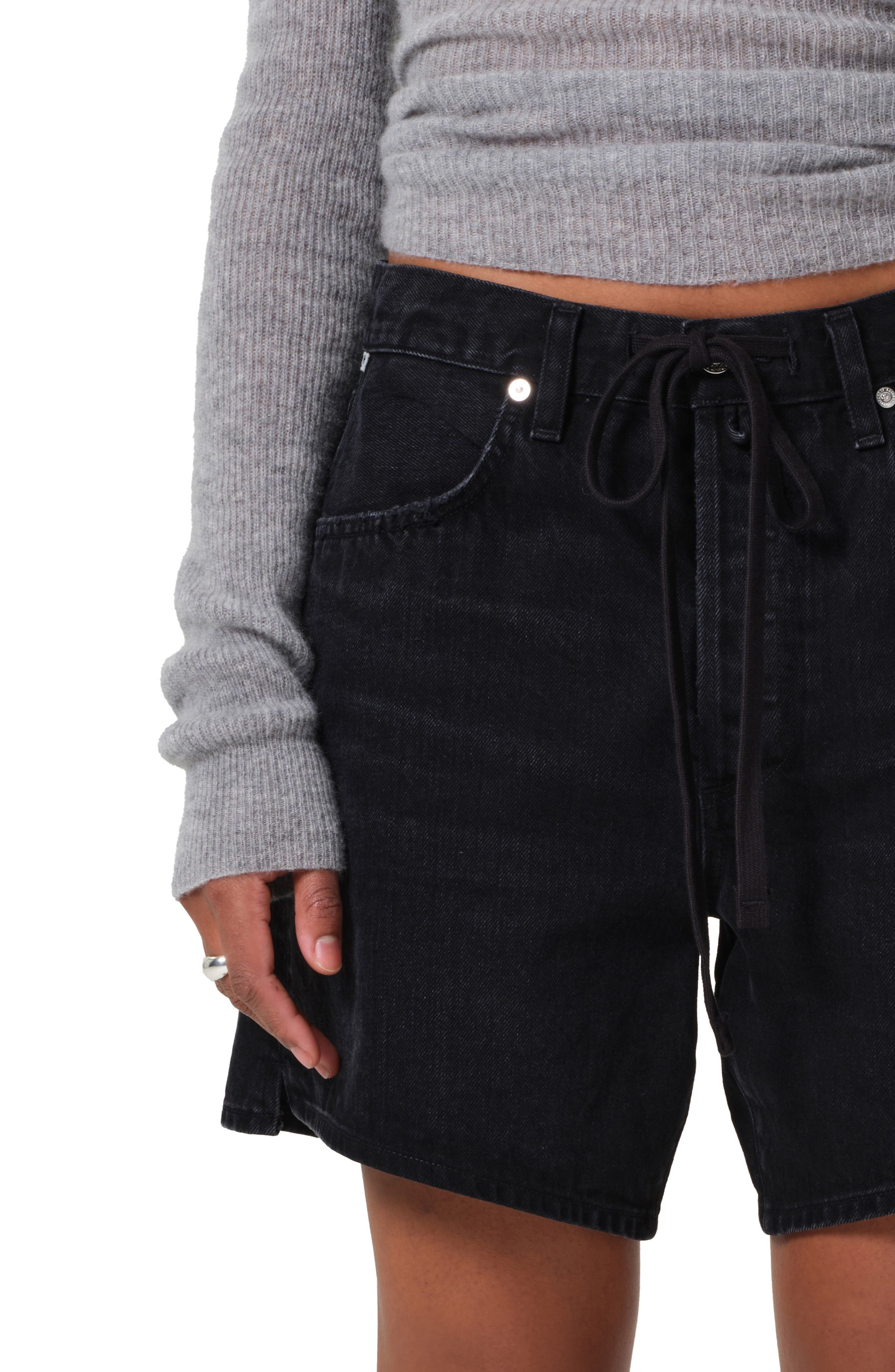 Citizens of Humanity Brynn Drawstring Denim Shorts in Midnight Sky at Nordstrom - 4