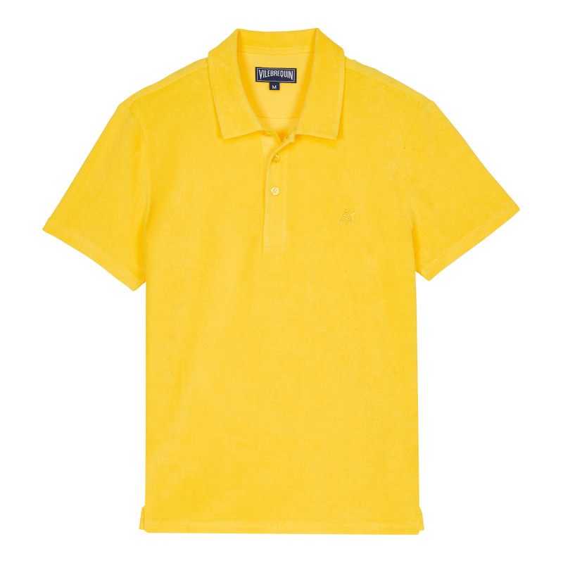 Men Organic Cotton Terry Polo Solid 1